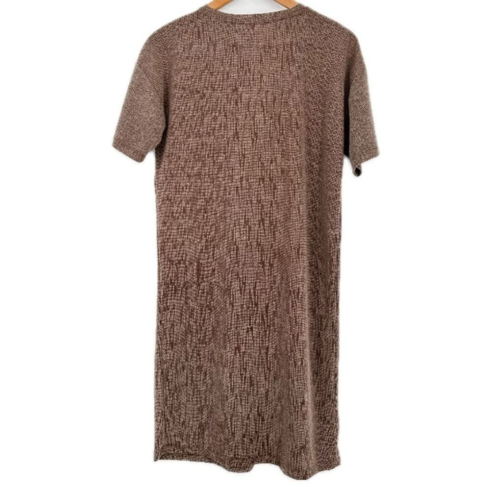 Zara Basic Brown Front Pocket Shift Dress Women's… - image 7